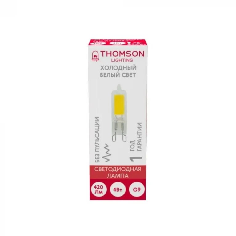 Лампа светодиодная Thomson G9 4W 6500K прозрачная TH-B4237 в Нижнем Новгороде