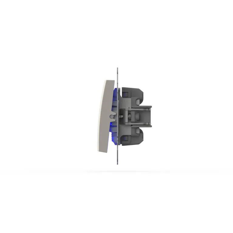 Выключатель двухклавишный с подсветкой ELBI Zena Vega 609-010200-203 в Нижнем Новгороде
