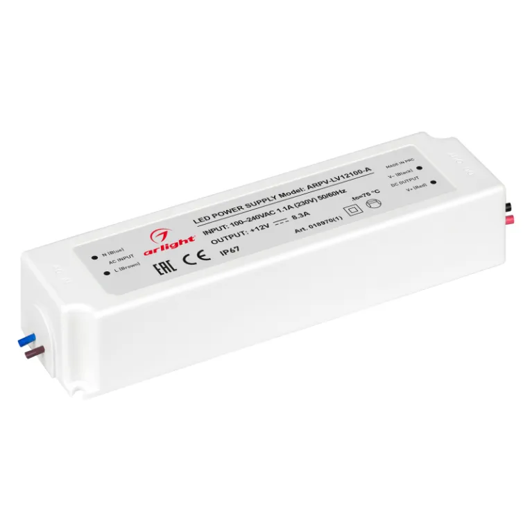 Блок питания Arlight ARPV-LV12100-A (12V, 8.3A, 100W) 018970(1) в Нижнем Новгороде