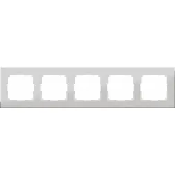 Рамка Aluminium на 5 постов алюминий WL11-Frame-05 4690389073670