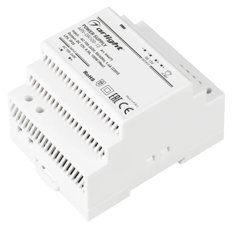 Блок питания Arlight ARV-DR100-12 (12V, 8.3A, 100W) 034673 в Нижнем Новгороде