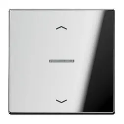 Накладка нажимного электронного жалюзийного выключателя Jung LS 990 блестящий хром GCR5232