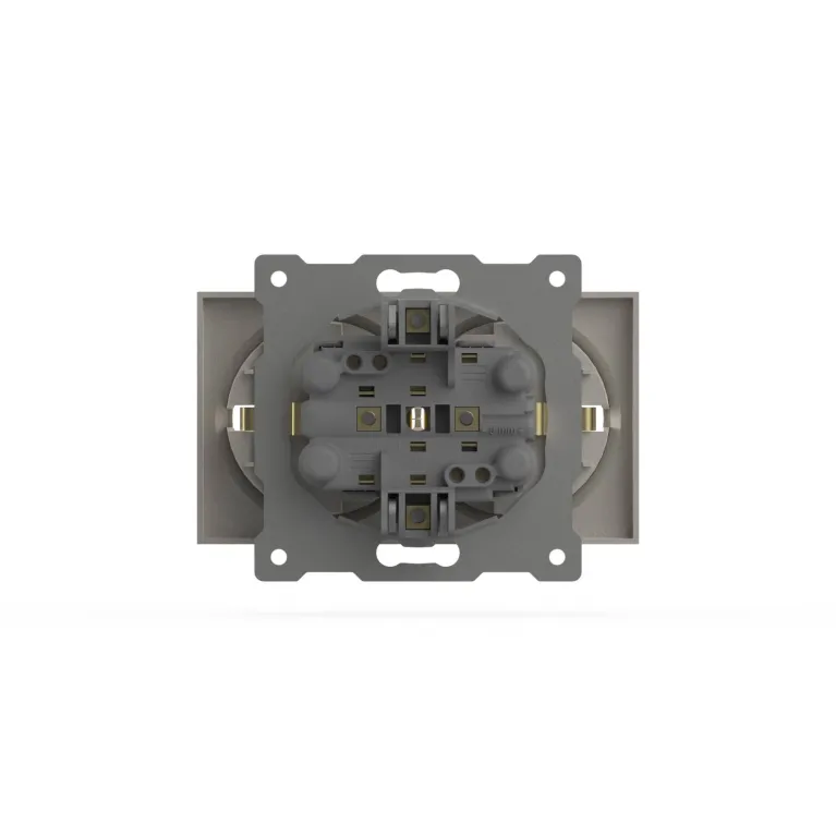 Розетка двухместная с заземлением ELBI Zena Vega 609-010200-907 в Нижнем Новгороде
