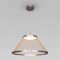 Подвесная люстра Eurosvet Cesta 40017/1 LED коричневый a069288