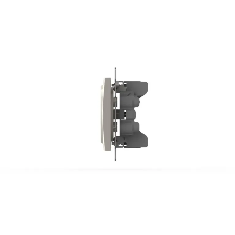Розетка двухместная без заземления ELBI Zena Vega 609-010200-908 в Нижнем Новгороде