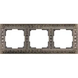 Рамка Antik на 3 поста бронза WL07-Frame-03 4690389054372
