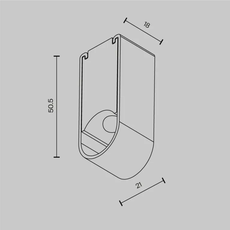Фиксатор для накладного монтажа штанговой системы Maytoni Axity CA010SM-B в Нижнем Новгороде