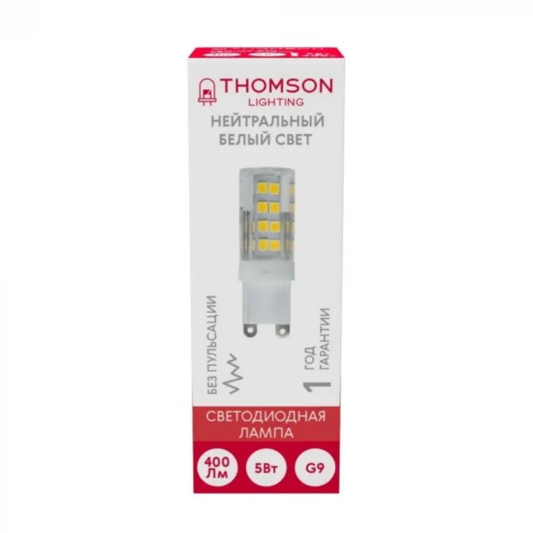 Лампа светодиодная Thomson G9 5W 4000K прозрачная TH-B4212 в Нижнем Новгороде