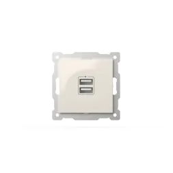 Розетка USB 5V 2,1A 2-я ELBI Zena Vega 609-010200-143