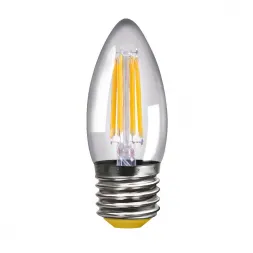 Лампа светодиодная филаментная Voltega E27 4W 2800К прозрачная VG10-C1E27warm4W-F 8334
