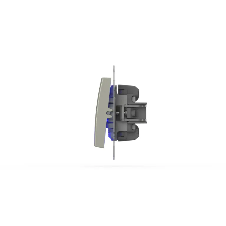 Выключатель двухклавишный с подсветкой ELBI Zena Vega 609-010300-203 в Нижнем Новгороде