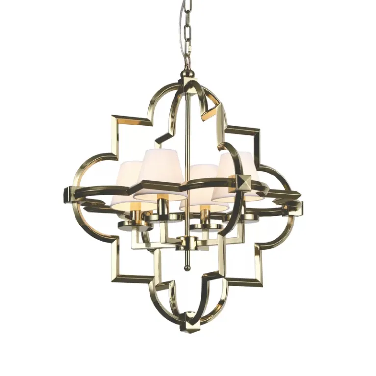 Подвесная люстра Delight Collection Mandeville KM0728P-4M brass/white в Нижнем Новгороде