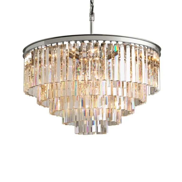 Подвесная люстра Delight Collection 1920s Odeon KR0387P-10A chrome/clear в Нижнем Новгороде