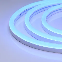 Светодиодная герметичная лента Arlight WAVE-SIDE-A120-12x25mm 230V Blue (12 W/m, IP67, 50m, wire x2)