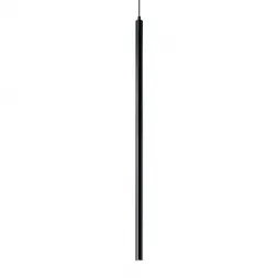 Подвесной светодиодный светильник Ideal Lux Ultrathin SP1 Big Round Nero