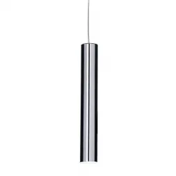 Подвесной светодиодный светильник Ideal Lux Ultrathin SP1 Small Round Cromo