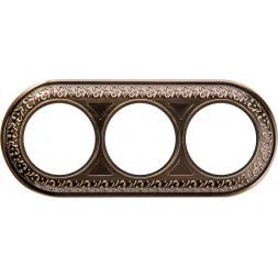 Рамка Antik Runda на 3 поста бронза WL70-frame-03 4690389106545