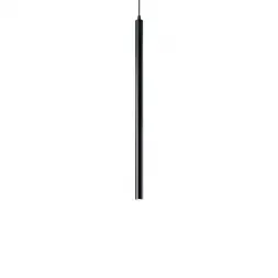 Подвесной светодиодный светильник Ideal Lux Ultrathin SP1 Small Round Nero