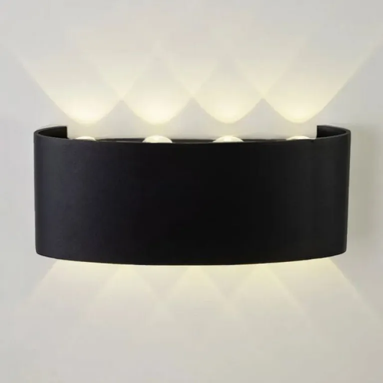 Уличный настенный светильник AM Group AM307-8X1 W BK 4000K в Нижнем Новгороде