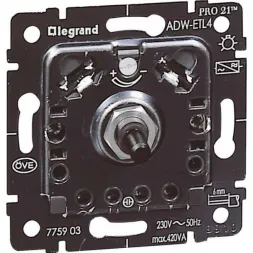 Диммер поворотный Legrand Galea Life 420W 775903
