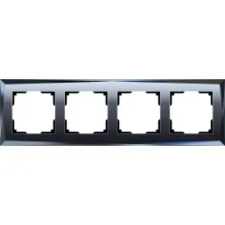 Рамка Diamant на 4 поста черный WL08-Frame-04 4690389054426