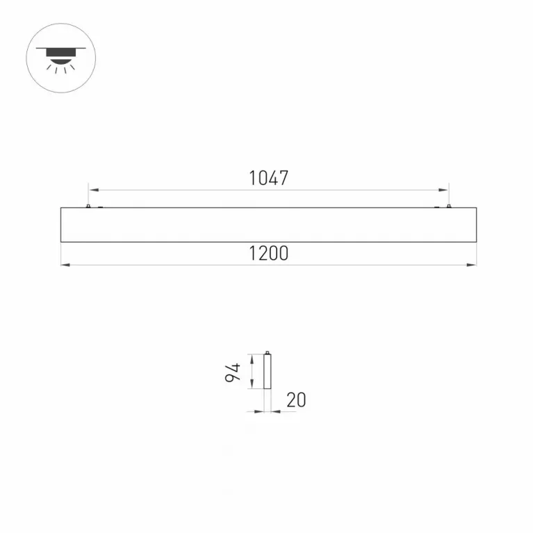 Линейный светильник Arlight Lineair Flat 031530 в Нижнем Новгороде