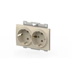 Розетка двухместная с заземлением ELBI Zena Vega 609-010300-907