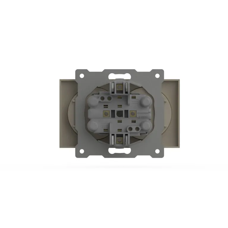 Розетка двухместная без заземления ELBI Zena Vega 609-010300-908 в Нижнем Новгороде