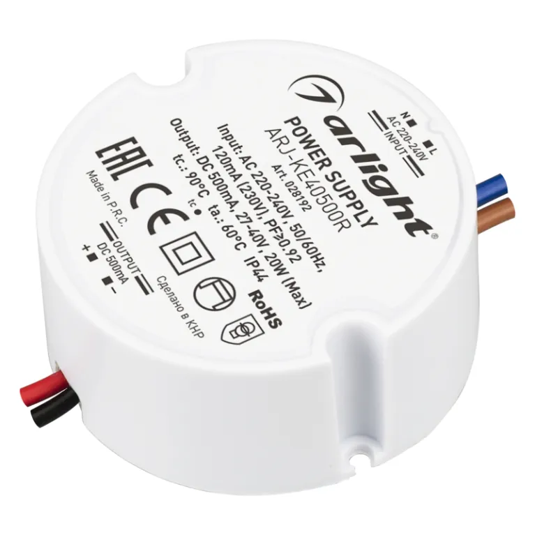 Блок питания Arlight ARJ-KE40500R (20W, 500mA, PFC) 028192 в Нижнем Новгороде