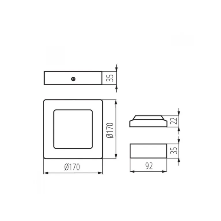Потолочный светодиодный светильник Kanlux Kanti V2LED 12W-NW-W 28950 в Нижнем Новгороде