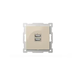 Розетка USB 5V 2,1A 2-я ELBI Zena Vega 609-010300-143