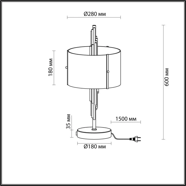 Настольная лампа Odeon Light Exclusive Margaret 4895/2T в Нижнем Новгороде