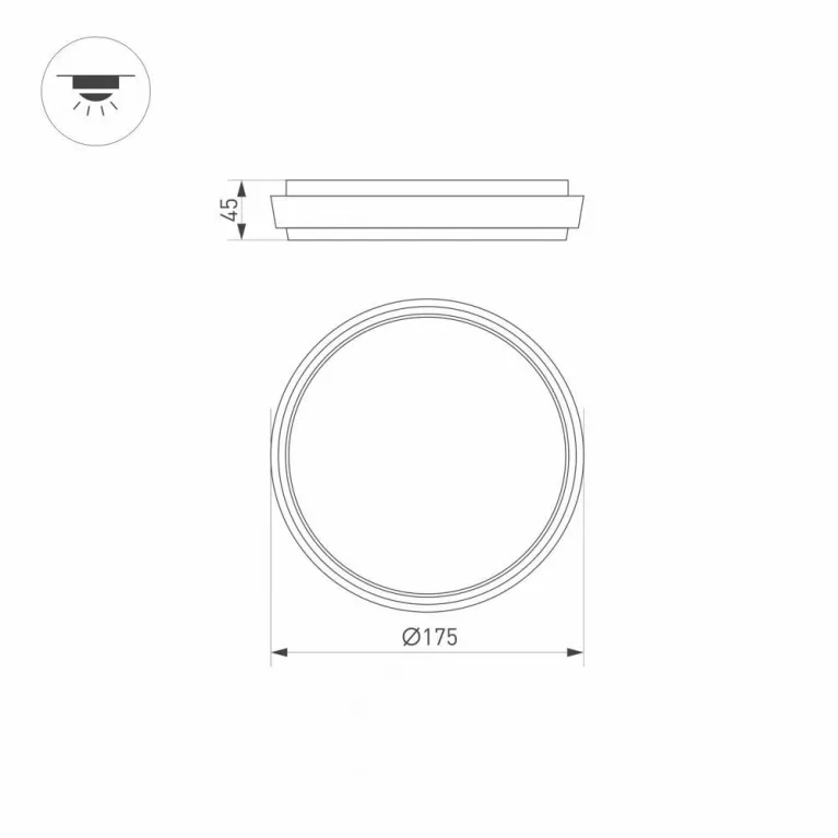 Уличный светодиодный светильник Arlight LGD-Giro-R175-10W Warm3000 029948 в Нижнем Новгороде