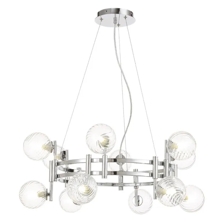 Подвесная люстра Crystal Lux Luxury SP12 Chrome в Нижнем Новгороде