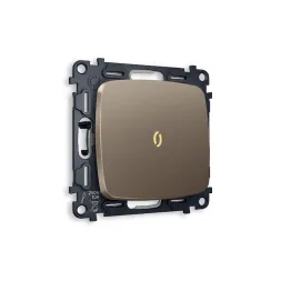 Комплект механизма 1-кл проходного выключателя с подсветкой Ambrella Volt Omega MO632030