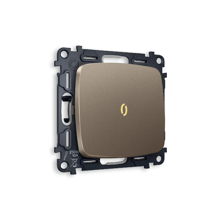 Комплект механизма 1-кл проходного выключателя с подсветкой Ambrella Volt Omega MO632030 в Нижнем Новгороде