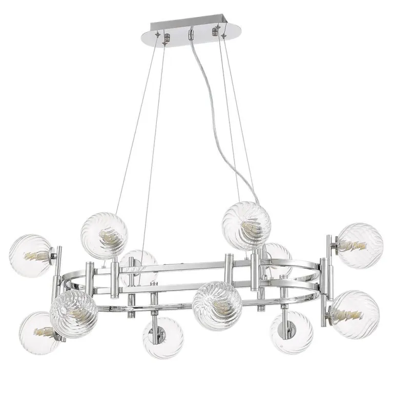 Подвесная люстра Crystal Lux Luxury SP12L Chrome в Нижнем Новгороде