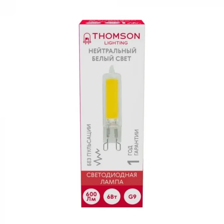 Лампа светодиодная Thomson G9 6W 4000K прозрачная TH-B4211 в Нижнем Новгороде