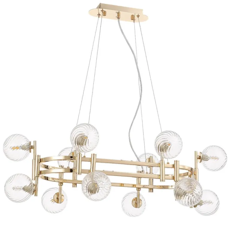 Подвесная люстра Crystal Lux Luxury SP12L Gold в Нижнем Новгороде