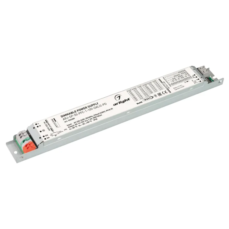Блок питания Arlight ARJ-SP-50-PFC-1-10V-DALI2-PD (50W, 12-73V, 0.6-1.2A) 036289 в Нижнем Новгороде