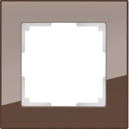 Рамка Favorit на 1 пост мокко WL01-Frame-01 4690389063749