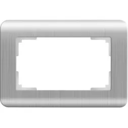 Рамка для двойной розетки Werkel Stream серебряный WL12-Frame-01-DBL 4690389131325