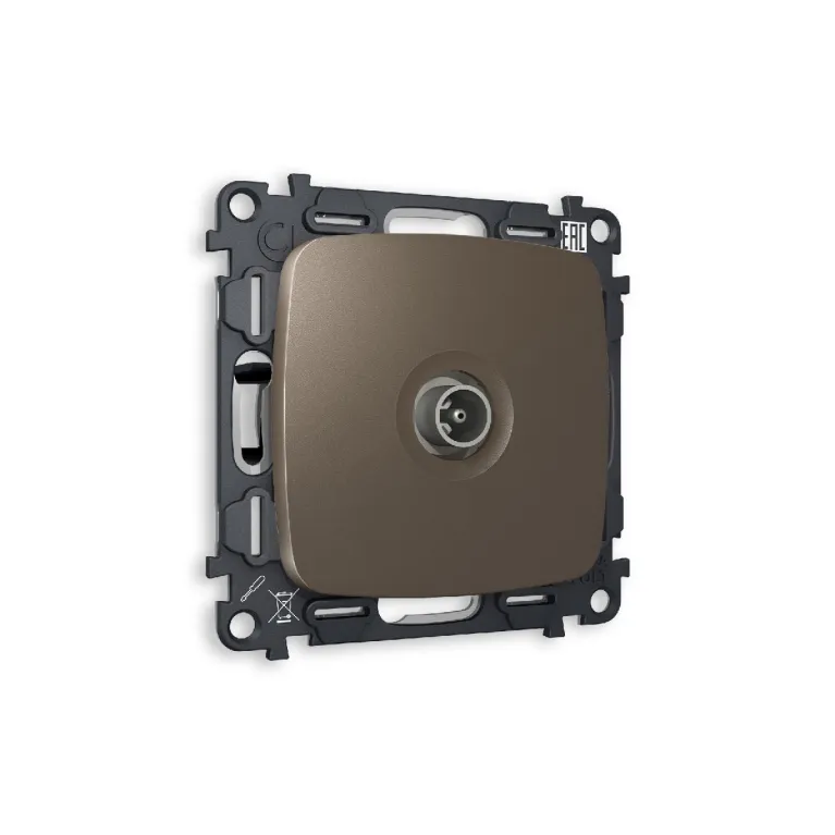 Комплект механизма TV розетки оконечной 50-870 MHz 1dB Ambrella Volt Omega MO643010 в Нижнем Новгороде