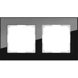 Рамка Favorit на 2 поста черный WL01-Frame-02 4690389063404