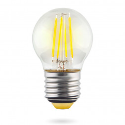 Лампа светодиодная филаментная Voltega E27 6W 2800К прозрачная VG10-G1E27warm6W-F 7023