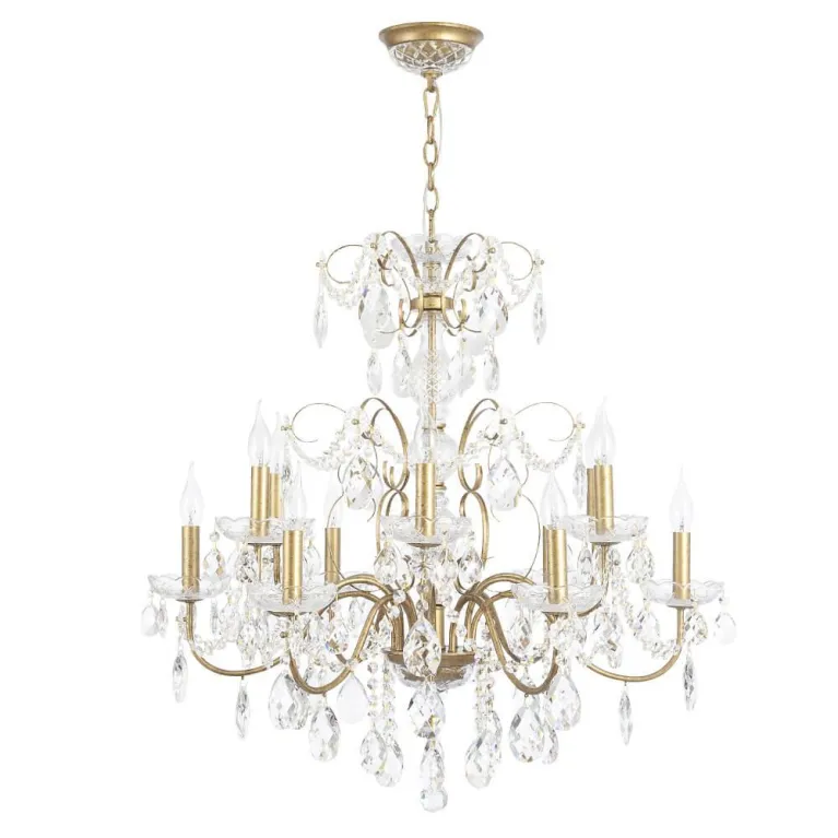 Подвесная люстра Crystal Lux Odelis SP12 Gold в Нижнем Новгороде