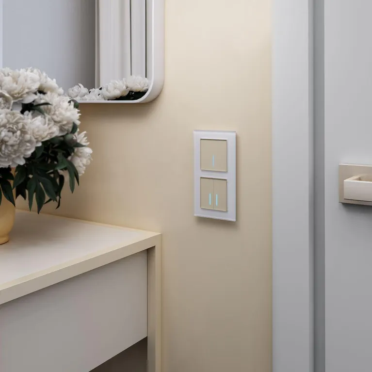 Сенсорный выключатель одноклавишный Werkel с подсветкой шампань W4510111 4690389171277 в Нижнем Новгороде