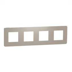 Рамка 4-постовая Schneider Electric Unica New NU280827