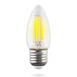 Лампа светодиодная филаментная Voltega E27 6W 4000К прозрачная VG10-C1E27cold6W-F 7029