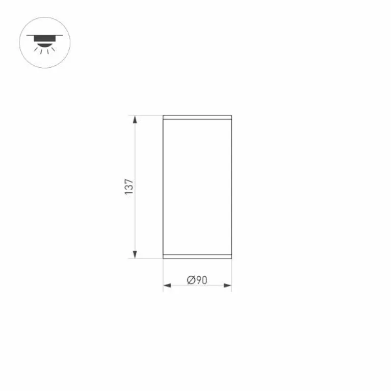 Уличный светодиодный светильник Arlight LGD-Forma-Surface-R90-12W Day4000 032576 в Нижнем Новгороде